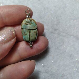 Stone Scarab Pendant